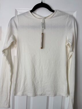 Skims Dropped Needle Long Sleeve Marble Top